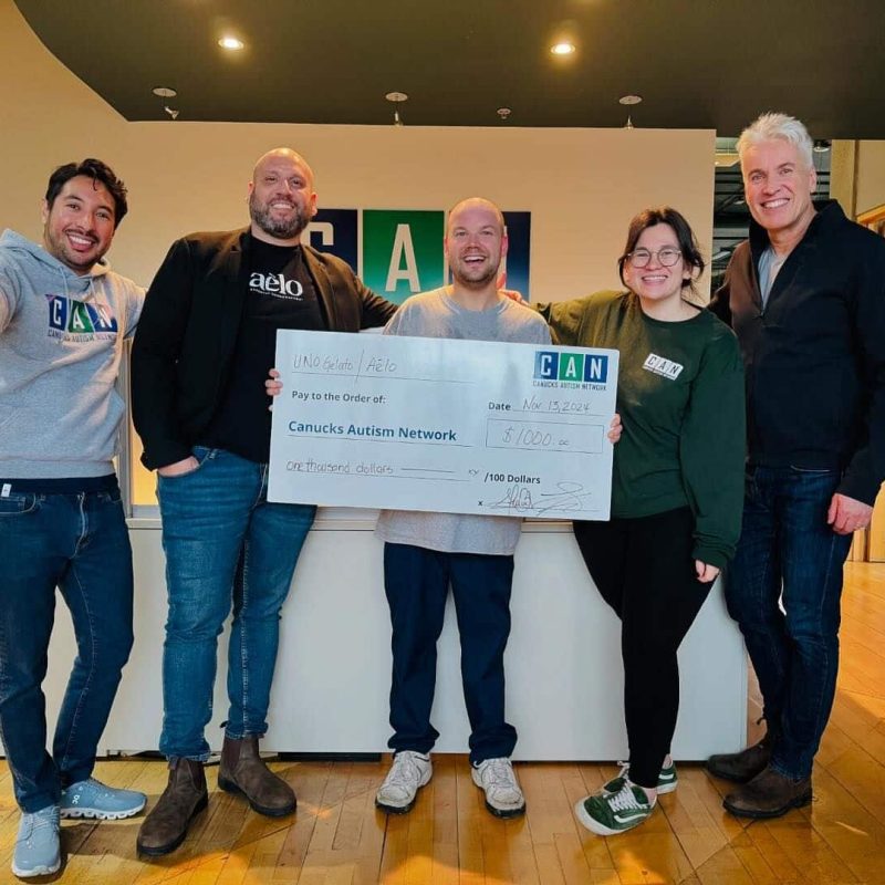 Canucks Autism Network donation