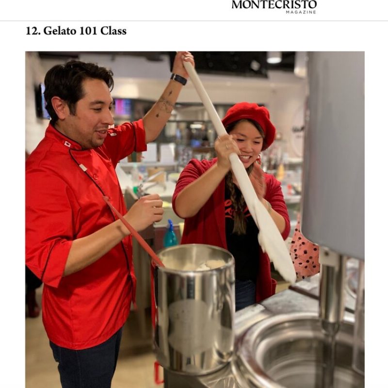 Lifestyle writer Amanda Ross has recommended our gelato 101 classes in Montecristo Magazine’s luxury gift guide this holiday season. She writes, “Uno Gelato offers an intimate 1.5-hour gelato-making class to learn the history, science and art of the classic Italian specialty, all with local, fresh ingredients…”