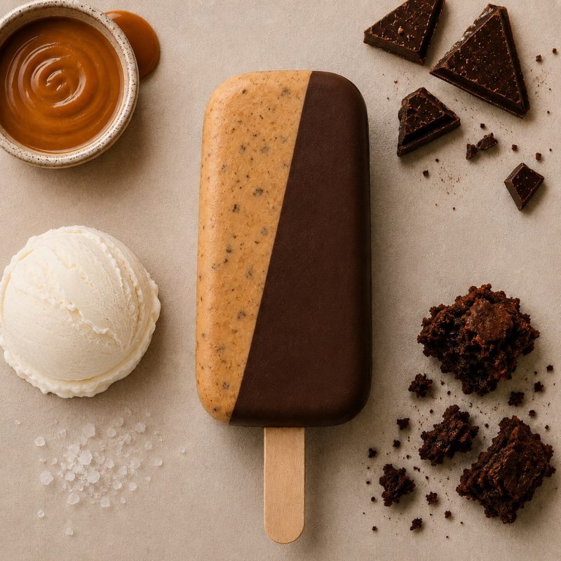 Uno gelato salted caramel stick