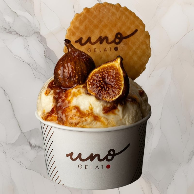 Uno gelato yogurt fig