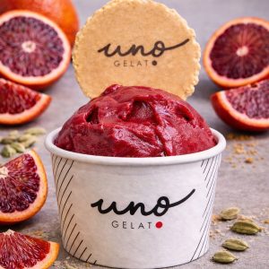 uno gelato blood orange cardamon