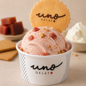 uno gelato - guava cheesecake gelato