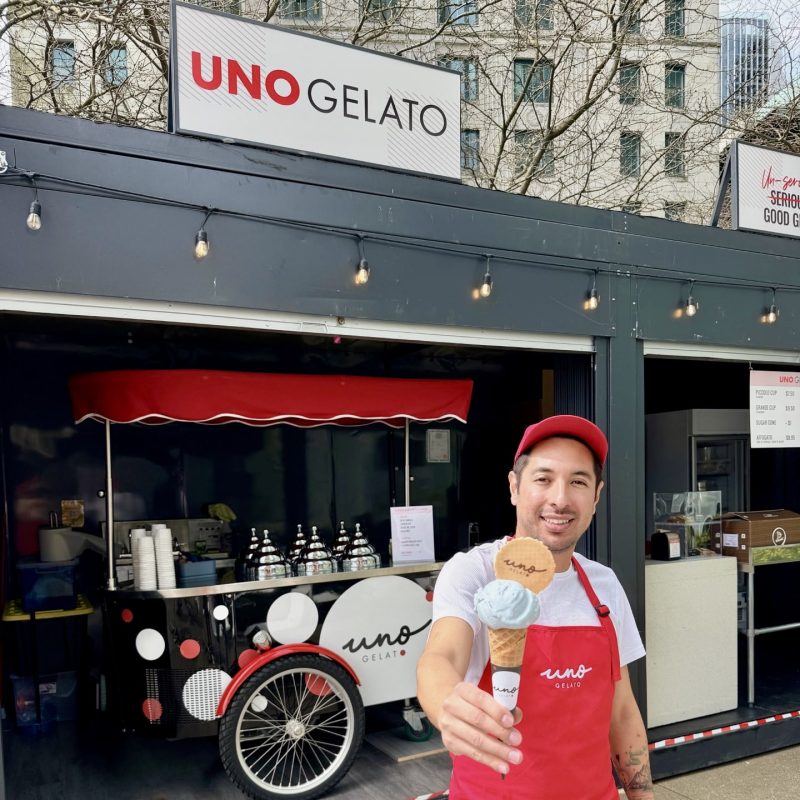 uno gelato - junction public market opening day - april 30